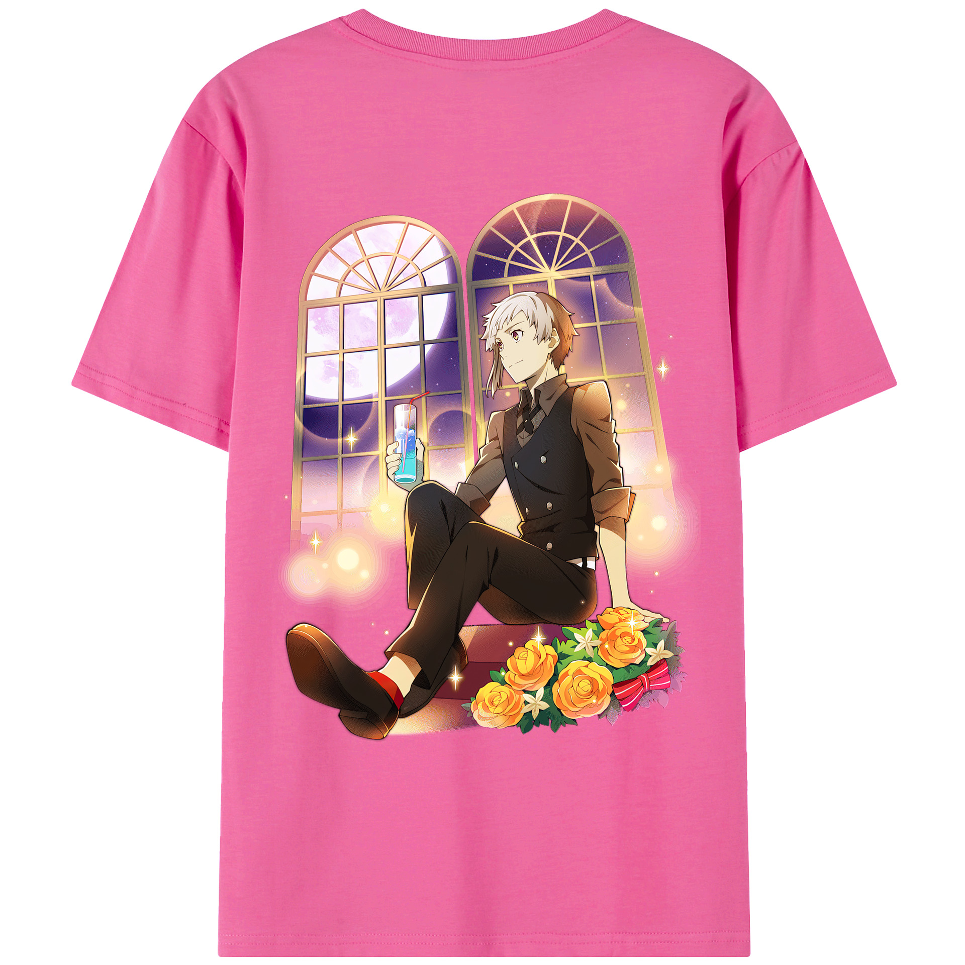 （画像用） 文豪ストレイドッグス Bungo Stray Dogs レディース半袖Tシャツ(バックプリント)